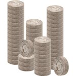 Lot de 50 pastilles de tourbe de 35 mm pour semis, terreau fibreux, terreau de ppinire, mottes de dmarrage ...
