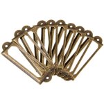 Lot de 50 porte - tiquettes vintage pour tiroir de bibliothque de bureau, dcoration diy avec vis de ...