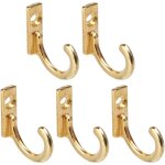 Lot de 5pcs sourcing map pat�re crochet porte manteau murale pour peignoir serviette crochet de porte ...