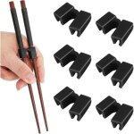 Lot de 6 aides r�utilisables pour baguettes, baguettes chinoises pour entra�nement pour adultes, d�butants ...