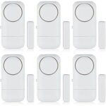 Lot de 6 alarmes de porte et fen�tre - protection anti - effraction - syst�me d'alarme de s�curit� sans ...