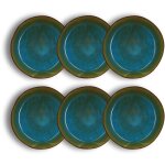 Lot de 6 assiettes coupes en grs 16cm, motala