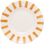 Lot de 6 assiettes creuse cheri jaune d20, 2xh4cm - atmosphera crateur d'intrieur