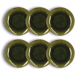 Lot de 6 assiettes  dessert en grs 20cm, meta