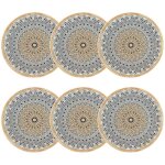Lot de 6 assiettes  dessert en porcelaine 20cm, byzance