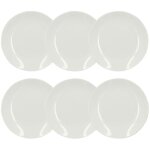 Lot de 6 assiettes  dessert en porcelaine 21cm, metropolitan
