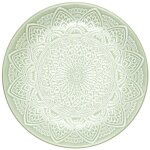 Lot de 6 assiettes  dessert 'sahara' 19cm vert