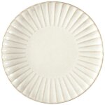 Lot de 6 assiettes � dessert 'vlora' 21cm beige