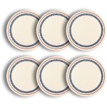 Lot de 6 assiettes  pizza en faience 32cm, amatxi