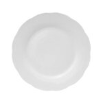 Secret de gourmet - lot de 6 assiettes plate 'alma' 26cm blanc