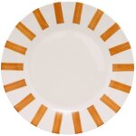 Lot de 6 assiettes plate cheri jaune d26, 8xh2, 3cm - atmosphera crateur d'intrieur