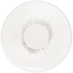 Lot de 6 assiettes plates  odysse  26cm transparent