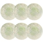 Lot de 6 assiettes plates en porcelaine 26cm, natura