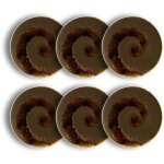 Lot de 6 assiettes plates en porcelaine 27cm, saturne