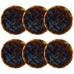 Lot de 6 assiettes plates en porcelaine 27cm, volcano