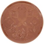 Lot de 6 assiettes plates  sienna  27cm terracotta