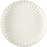 Lot de 6 assiettes plates 'vlora' 27cm beige