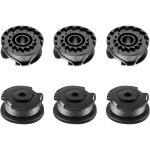 Lot de 6 bobines de fil pour coupe - bordure bosch art 23 sl / art 26 sl, bobine de rechange en nylon ...