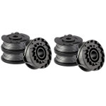 Lot de 6 bobines de fil pour coupe - bordure bosch art 23 sl / art 26 sl, bobine de rechange en nylon ...