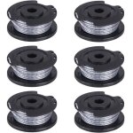 Lot de 6 bobines de fil pour d�broussailleuse bosch art 23 26 sl 4 m x 1, 65 mm