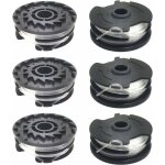 Lot de 6 bobines de fil de rechange pour coupe - bordure lidl parkside prta 20 - li a1, b2, c3, prt 550 ...