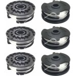 Lot de 6 bobines de fil de rechange pour coupe - bordure lidl parkside prta 20 - li a1, b2, c3, prt 550 ...