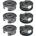 Lot de 6 bobines de fil de rechange pour coupe - bordure lidl parkside prta 20 - li a1, b2, c3, prt 550 ...