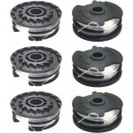 Lot de 6 bobines de fil de rechange pour coupe bordure lidl parkside prta 20 li a1, b2, c3, prt 550 a1, ...