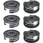 Lot de 6 bobines de fil de rechange pour coupe - bordure lidl parkside prta 20 - li a1, b2, c3, prt 550 ...