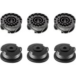 Lot de 6 bobines de fil de rechange en nylon pour coupe - bordure bosch art 23 sl / art 26 sl (f016800569 ...