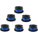 Lot de 6 bobines de rechange pour coupe - bordure 0, 065 18 volts 24 v 40 v, compatible avec ryobi one ...