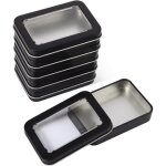 Lot de 6 bo�tes en m�tal avec couvercle, bo�te de rangement rectangulaire en m�tal avec couvercle, bo�te ...