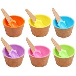 Lot de 6 bols � glace pour enfants, coupe � glace, bol pour couples, cadeaux, dessert