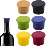 Lot de 6 bouchons de bouteille, bouchons de bouteille en silicone multicolores �tanches