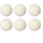 Lot de 6 boules de s�chage en laine haute densit�, absorbant les impuret�s et r�duisant l'�lectricit� ...