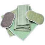 Lot de 6 chiffon bambou microfibre pour vitres miroirs carreaux carrosserie mnage salle de bain, ouylaf ...