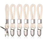 Lot de 6 cintres pour serviettes, pinces pour serviettes, porte - torchons, clips sans couture, clips, ...