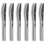 Lot de 6 couteaux � dessert en acier inoxydable, nature