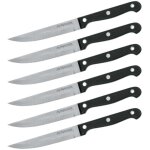 Lot de 6 couteaux � steak nirosta mega 21 cm