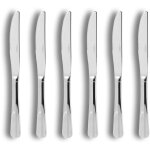 Lot de 6 couteaux de table en acier inoxydable, ares