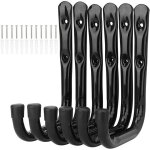 Lot de 6 crochets de rangement pour échelle de garage de 17 cm, support mural robuste pour chaises pliées, ... Lot de 6 crochets de rangement pour échelle de garage de 17 cm, support mural robuste pour chaises pliées, ...