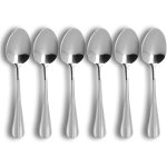Lot de 6 cuill�res � dessert en acier inoxydable, ares