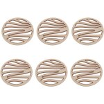 Lot de 6 dessous de plat lgants, isols, rsistants  la chaleur, en silicone pp, antidrapants, anti ...