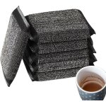 Lot de 6 �ponges en inox, r�utilisables et lavables pour un nettoyage en profondeur de la vaisselle