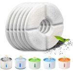 Lot de 6 filtres automatiques pour fontaine � chat, avec r�sine et charbon actif, filtre � eau de rechange ...