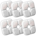 Lot de 6 filtres pour fontaine � eau pour chat compatibles avec la fontaine � boire catit pixi, filtre ...