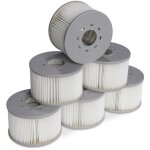 Lot de 6 filtres pour spas gonflables mspa v2. �106cm ? 6 cartouches filtrantes de remplacement pour ...