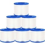 Lot de 6 filtres de type vi pour spa, filtre vi cartouche pour bestway lay - z - spa, filtre piscine ...