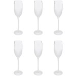 Secret de gourmet - lot de 6 fltes  champagnes 'givres' 21cl transparent