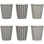 Lot de 6 gobelets en porcelaine 10cl, graphik Lot de 6 gobelets en porcelaine 10cl, graphik